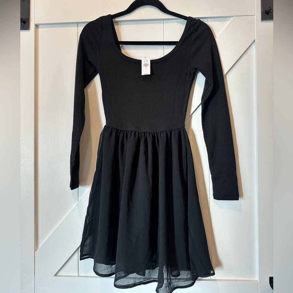 Mixed Media Mini Dress